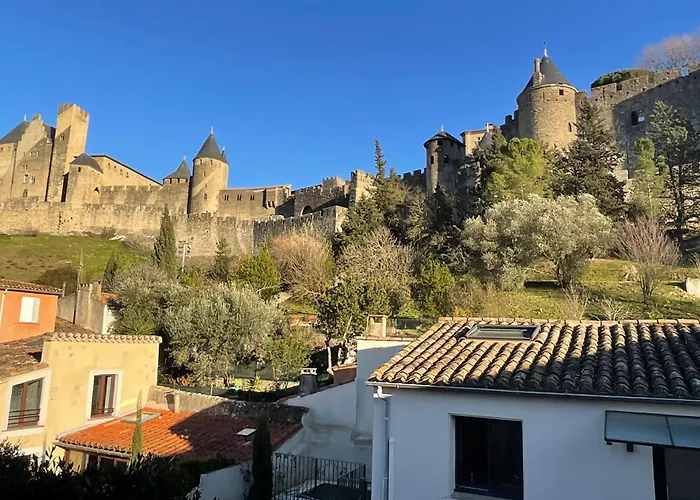 Daire Montez Au Creneau, Face A La Cite Vue Sublime Carcassonne