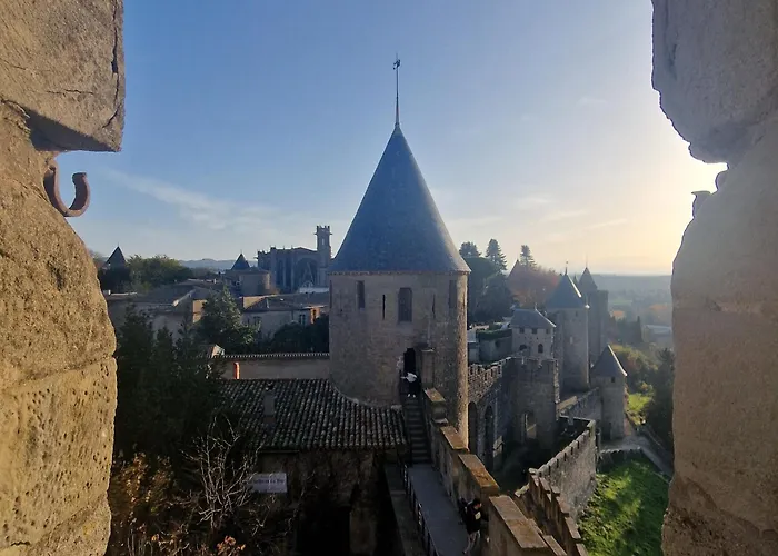 Montez Au Creneau, Face A La Cite Vue Sublime Daire Carcassonne